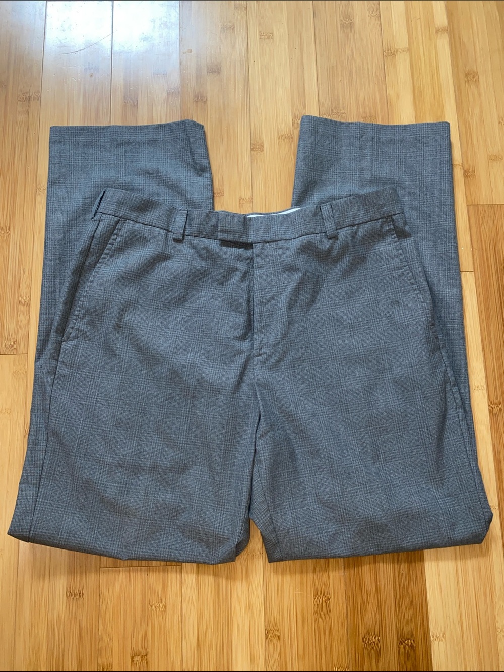 Kenneth Cole Reaction Silver-Gray Dress Pants